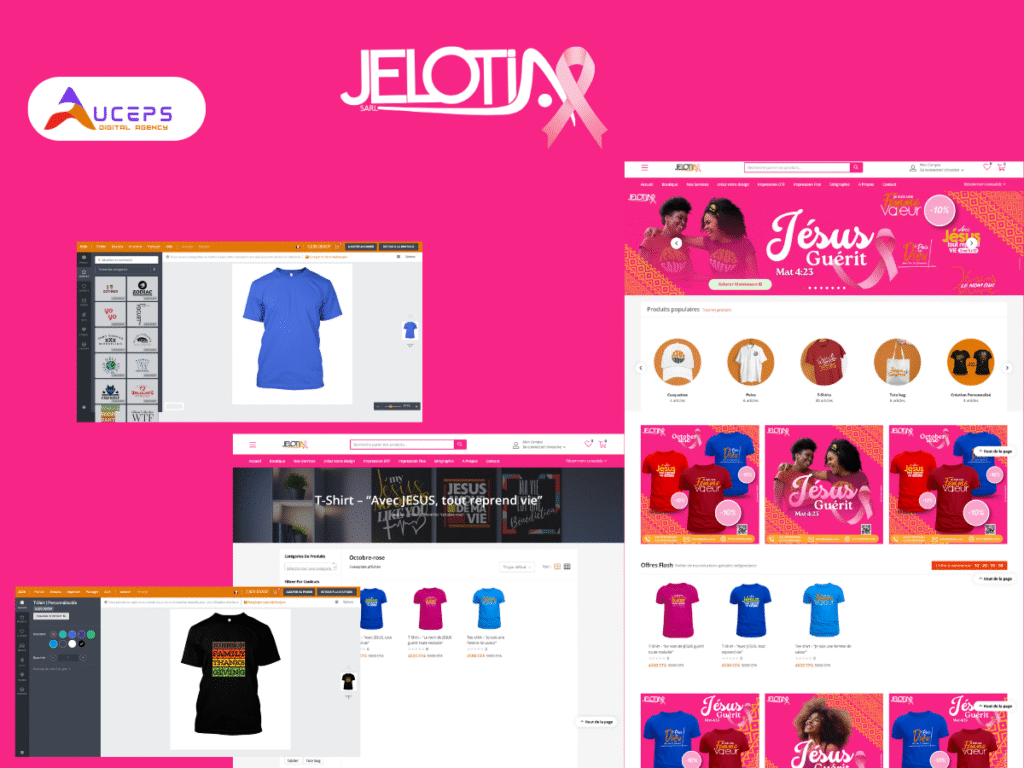 Jelotia sarl web site - Octobre - rose - mise à jour - Auceps Digital