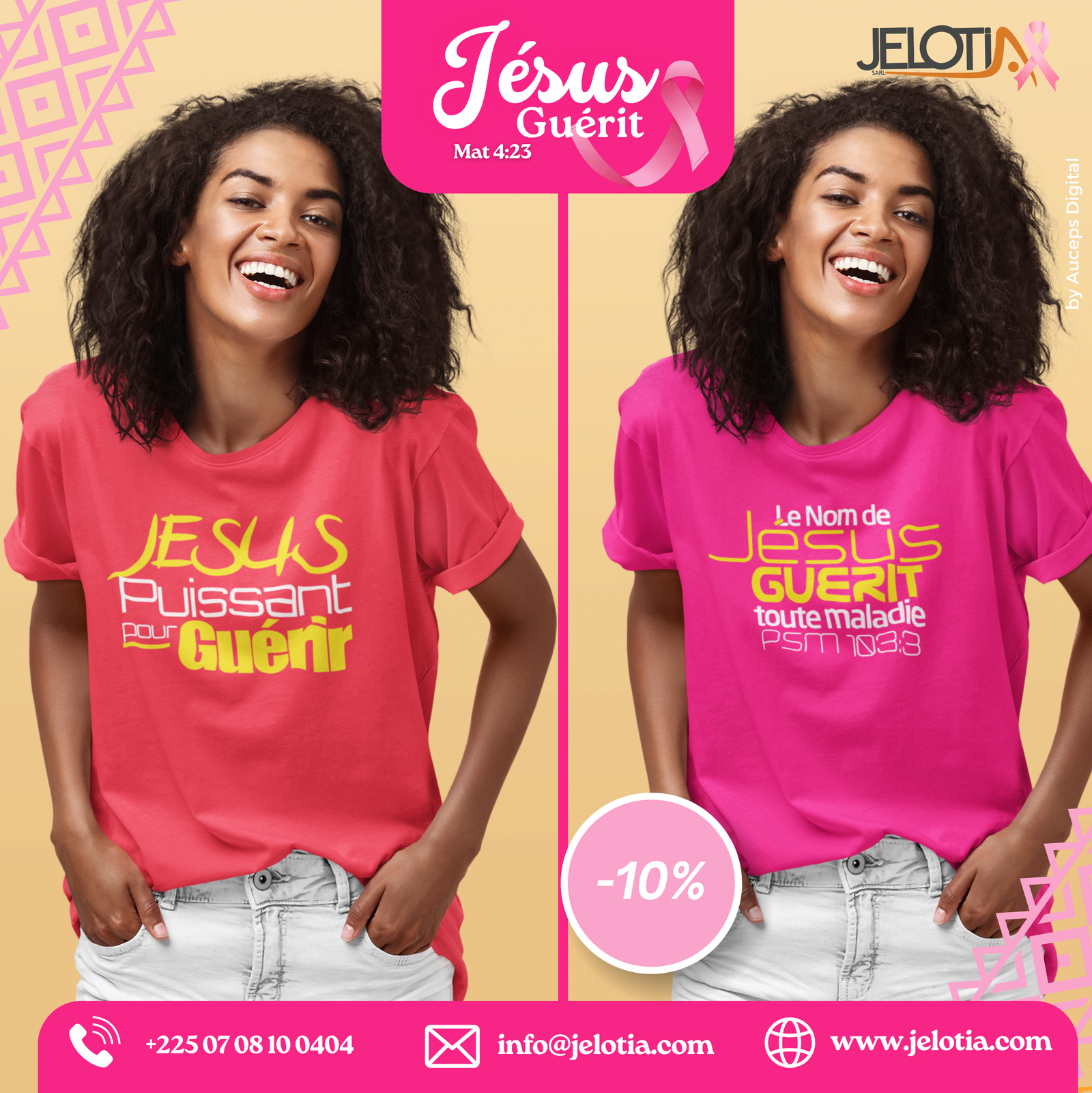Jelotia Sarl – Campagne Octobre rose – Marketing digital - Auceps Digital